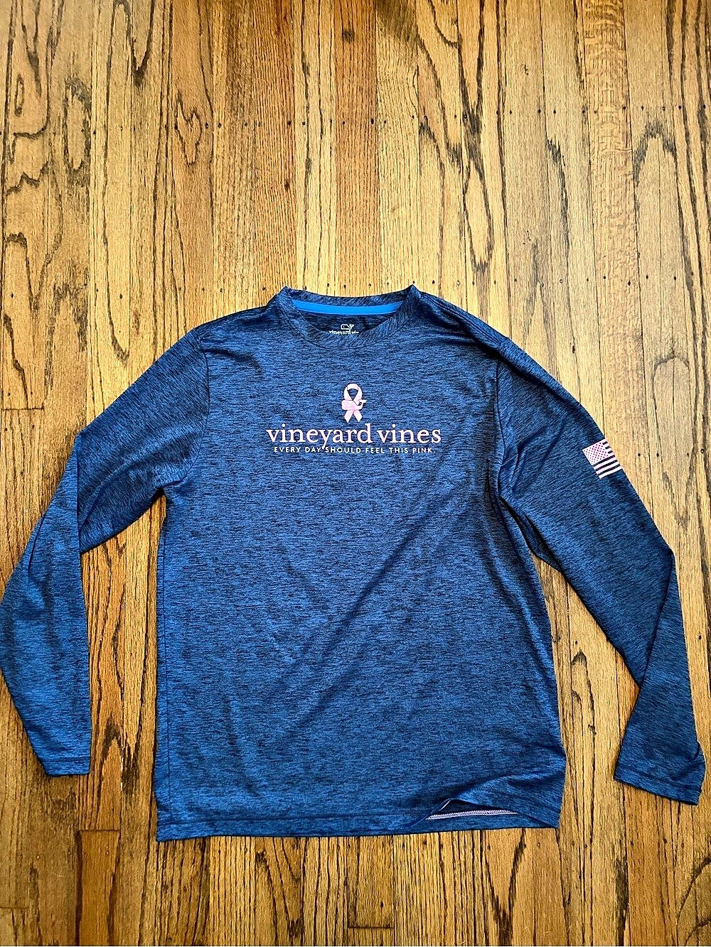 vineyard vines Every Day Should Feel This Pink Performance Long-Sleeve T-Shirt